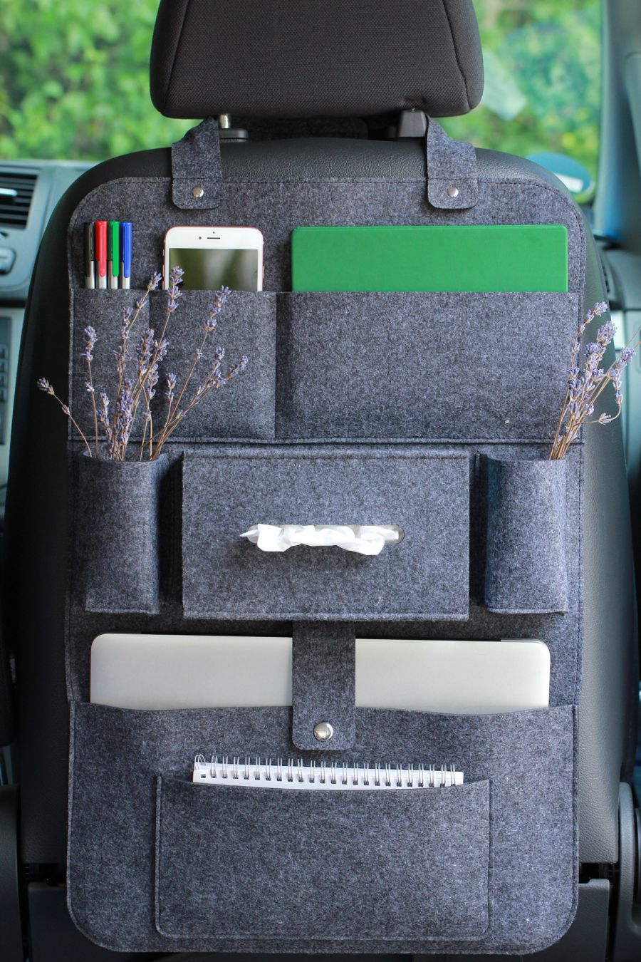 Konsolen-Seitentasche GLJY PU-Leder-Autositz-Fänger-Lücke mit iPhone Halter-Füller-Organisator-Seitentaschen-Münzen-Seitentasche Auto-Organisator,Black1,1PCS