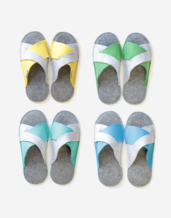 Sommer Gästehausschuhe X 4er-Set Unisex - Bunt