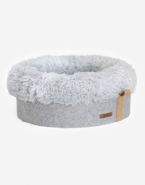 Hundebett flauschig 50x50 - Grau